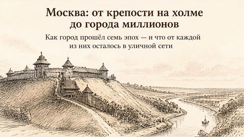 Обложка «История Москвы: от крепости до мегаполиса»