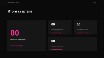 Квартальный отчёт, оформление «Лекторий»: слайд 3