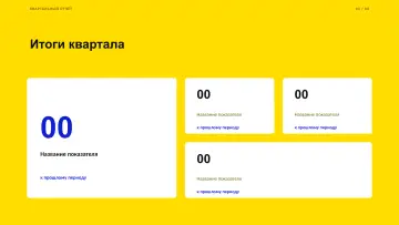 Квартальный отчёт, оформление «Плакат»: слайд 3