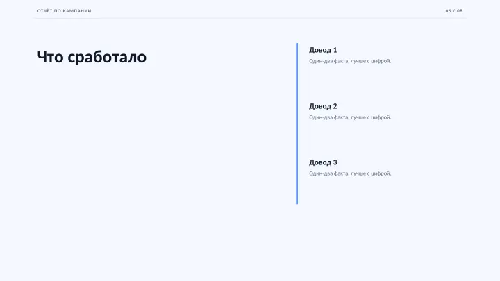 Слайд 5: Что сработало