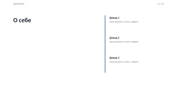 Портфолио проектов, оформление «Деловой»: слайд 2