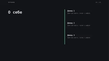 Портфолио проектов, оформление «Терминал»: слайд 2