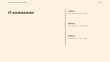 Презентация компании, оформление «Тёплый»: слайд 2